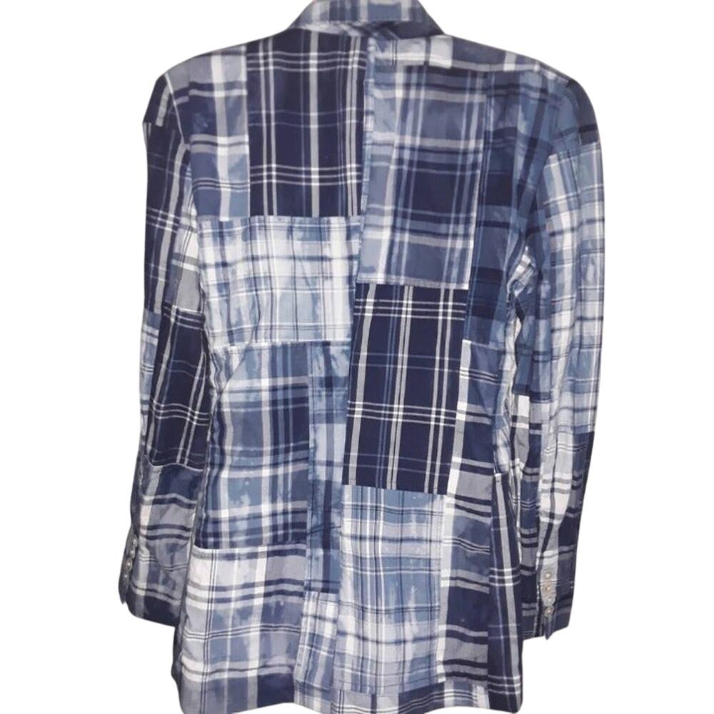 NWOT Sz 6 Polo Ralph Lauren Fitted Madras Patchwork Jacket Blazer - Picture 3 of 6